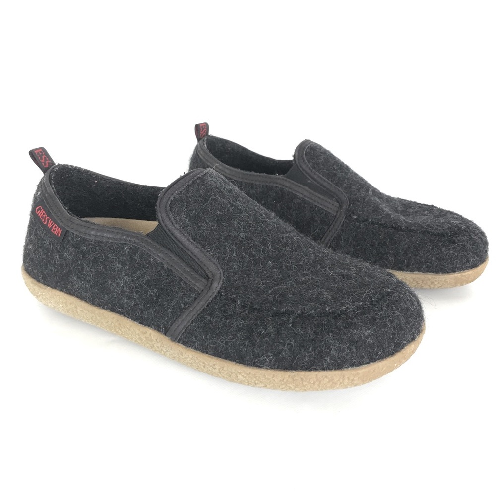 Giesswein Women’s Wool Shoes Gray Comfort Slip On Casual Lounge Shoes Size 6